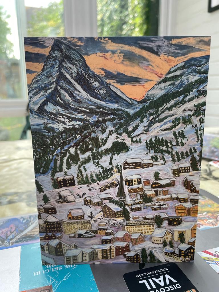 Zermatt at Dusk Greeting Card 5
