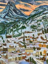Load image into Gallery viewer, Zermatt at Dusk with Matterhorn Painting
