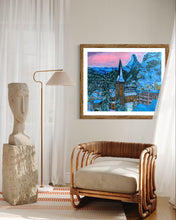 Load image into Gallery viewer, Zermatt at Dusk #2 Soft Pastels Painting
