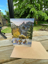 Load image into Gallery viewer, Greeting Card- Aperitivo ai piedi di Monte Bianco
