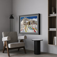 Load image into Gallery viewer, The Chez Croux in Courmayeur with Monte Bianco Painting
