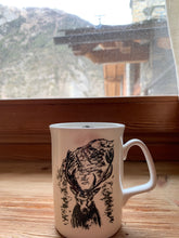 Load image into Gallery viewer, Fine bone china mug/deer mug/ Monte Bianco / alpine décor/ homeware/home-warming gift/Christmas gift/gifts for her/ gifts for him/Mont Blanc Active
