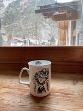 Load image into Gallery viewer, Fine bone china mug/deer mug/ Monte Bianco / alpine décor/ homeware/home-warming gift/Christmas gift/gifts for her/ gifts for him/Mont Blanc Active
